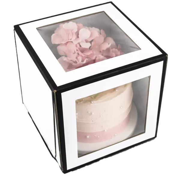 tall cake box with window