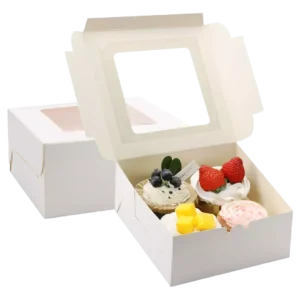 White Bakery Boxes With Window