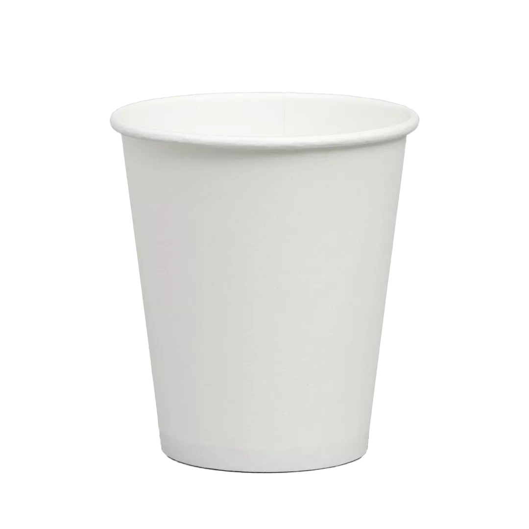 white paper cups