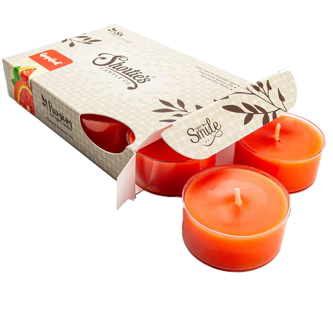 flat-pack kraft box perfect for boxing small collections of tealights