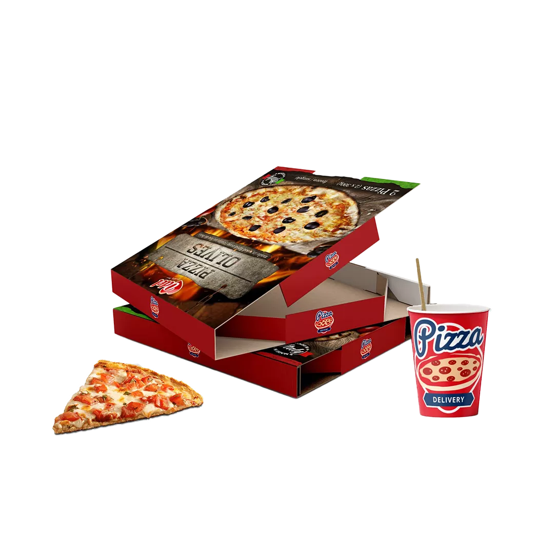 Full-Colour Pizza Cardboard Boxes
