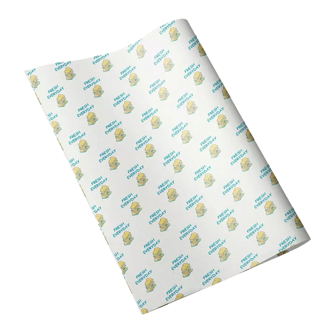 custom greaseproof paper printed with brand logo