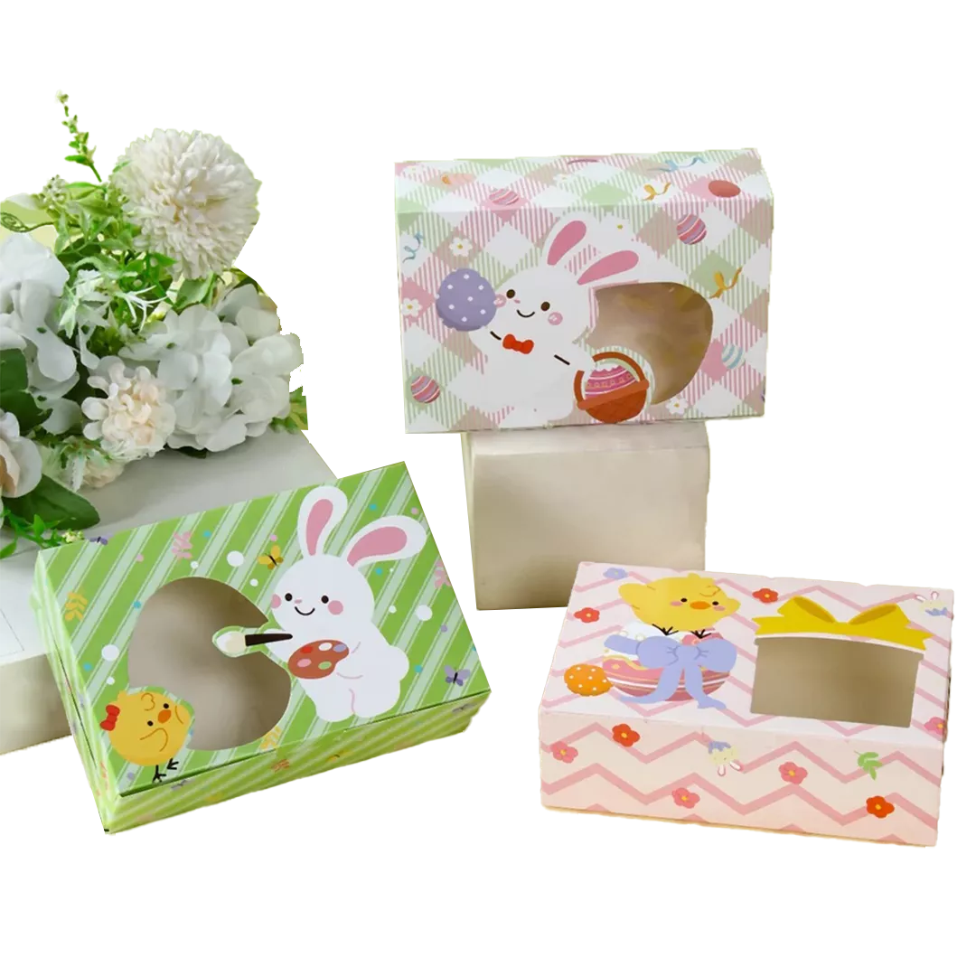 cute party gift boxes with window