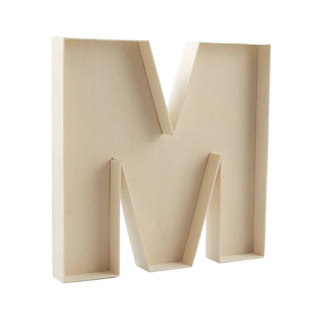 fillable cardboard letters