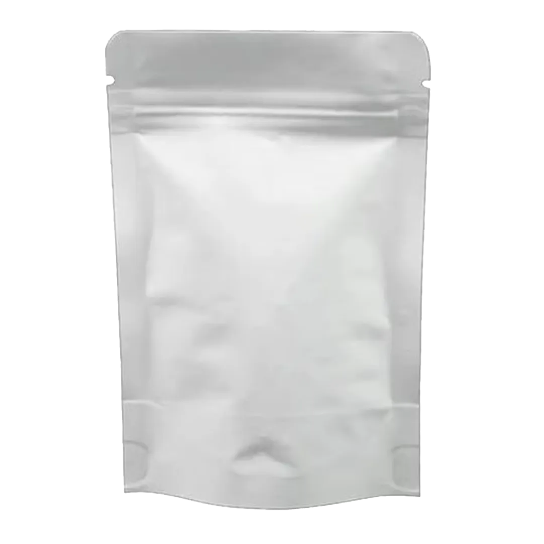 plain white mylar bag