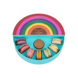 round macaron boxes