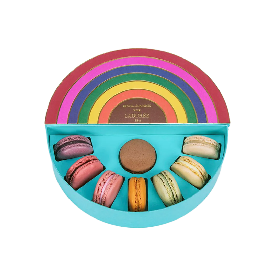 round macaron boxes