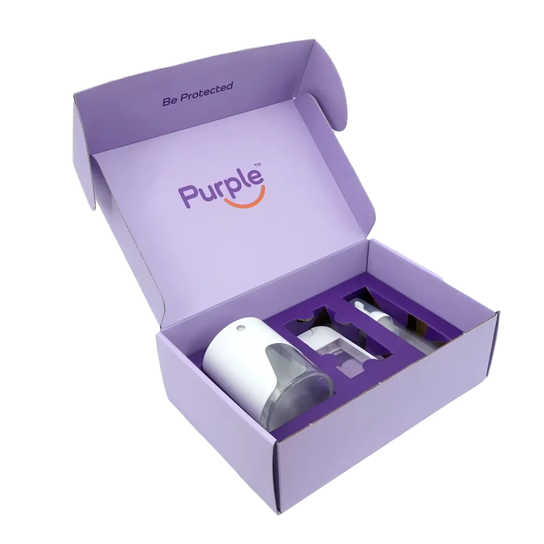 Purple Mailer Boxes