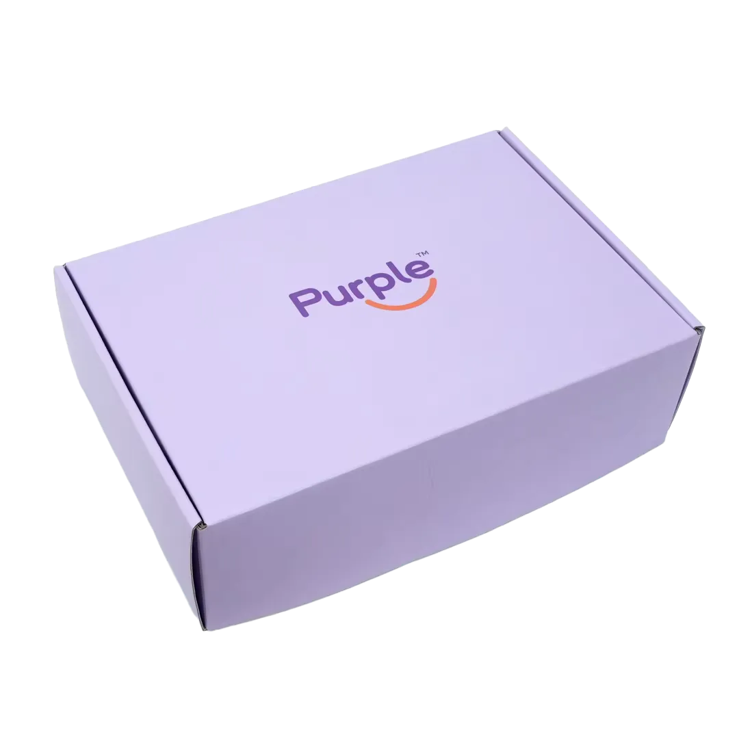 purple corrugated mailer boxes