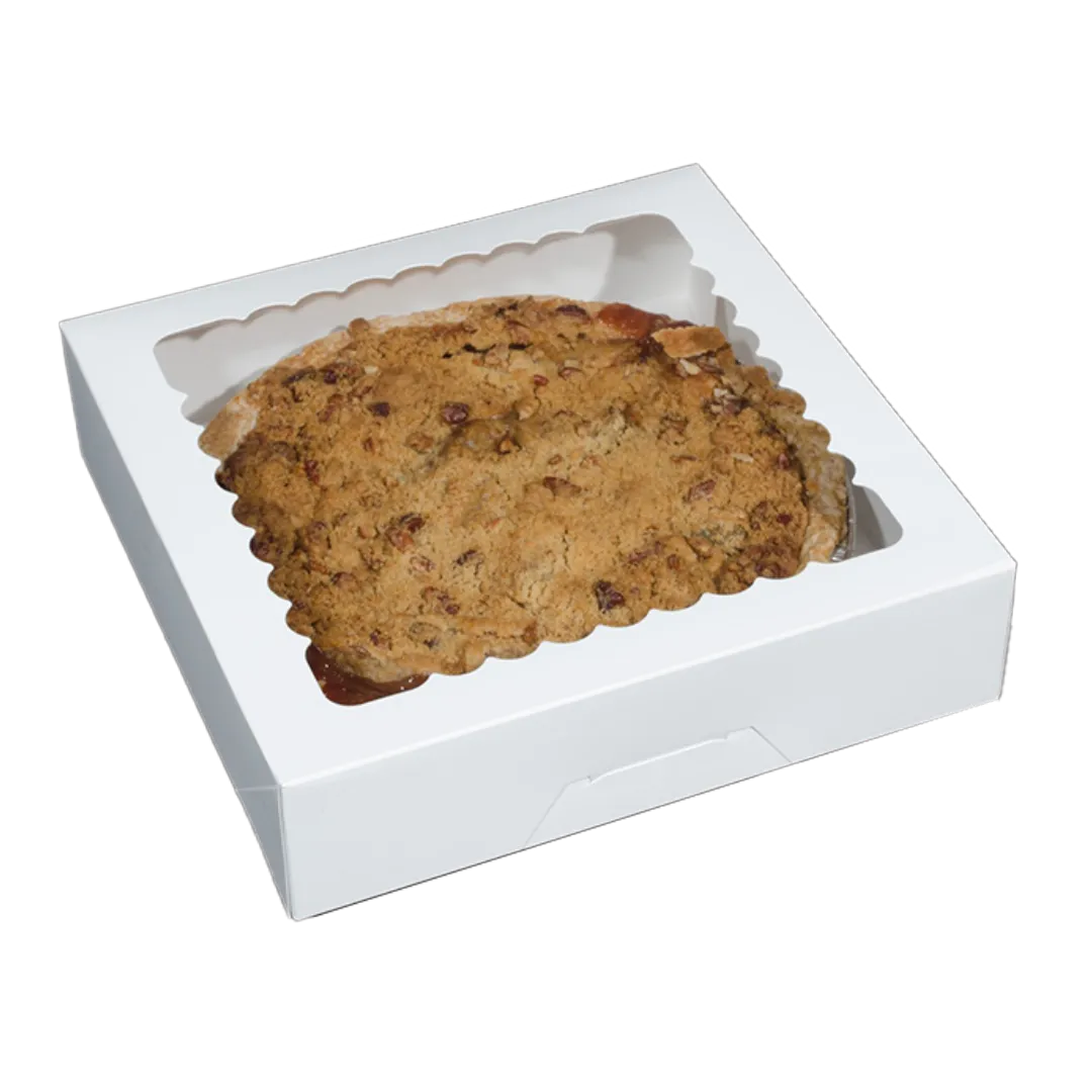 white pie box packaging for bakeries