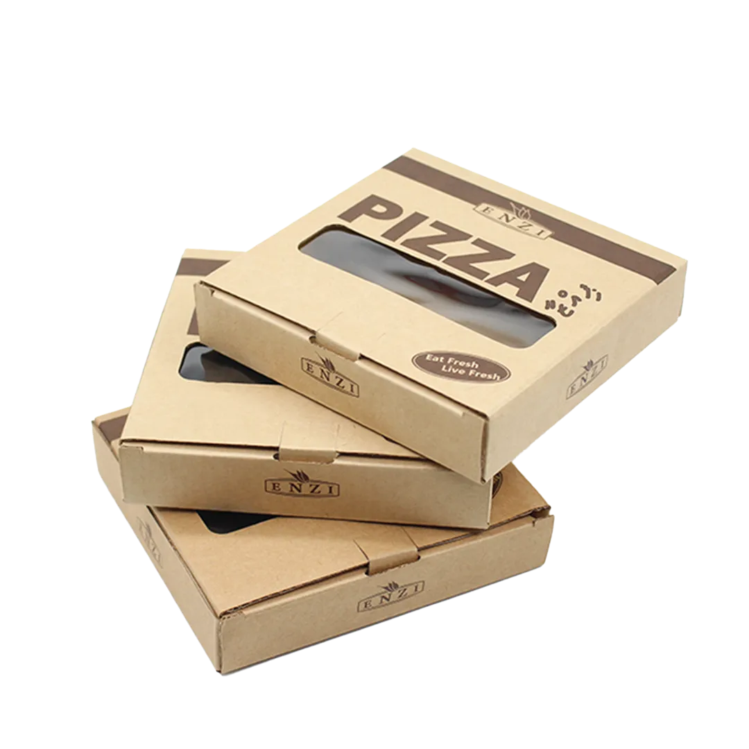 16 Inch Brown Pizza Boxes with window