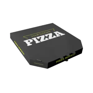 Black Pizza Boxes