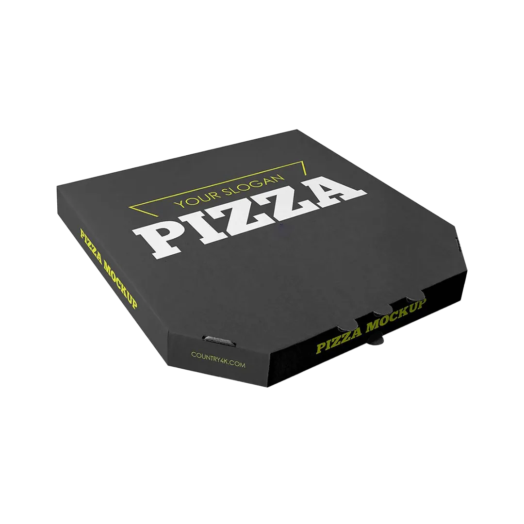 Black Pizza Boxes