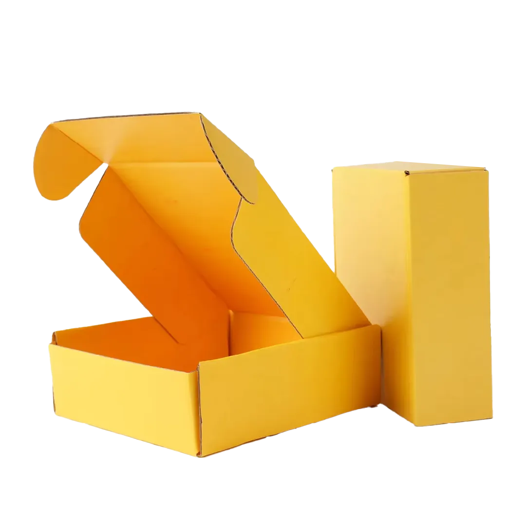 Yellow Mailer Boxes