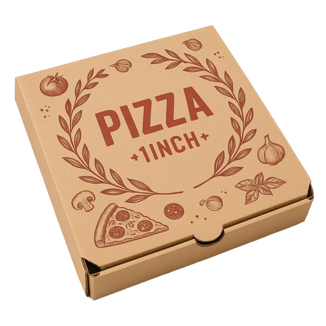 corrugated paperboard pizza boxes with ventilation holes