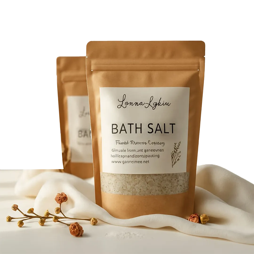 luxury bath salt packaging bags