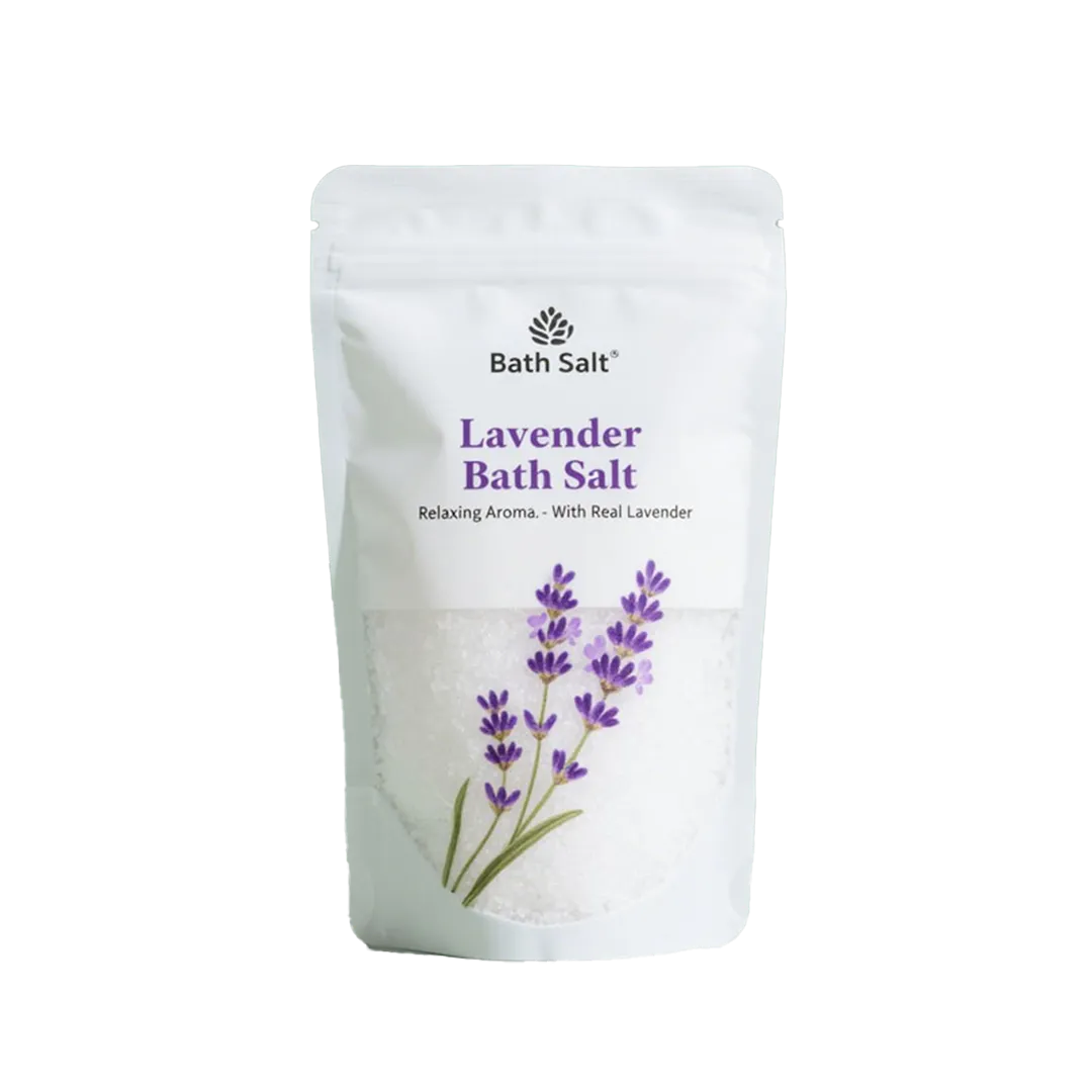 luxury bath salts pouches
