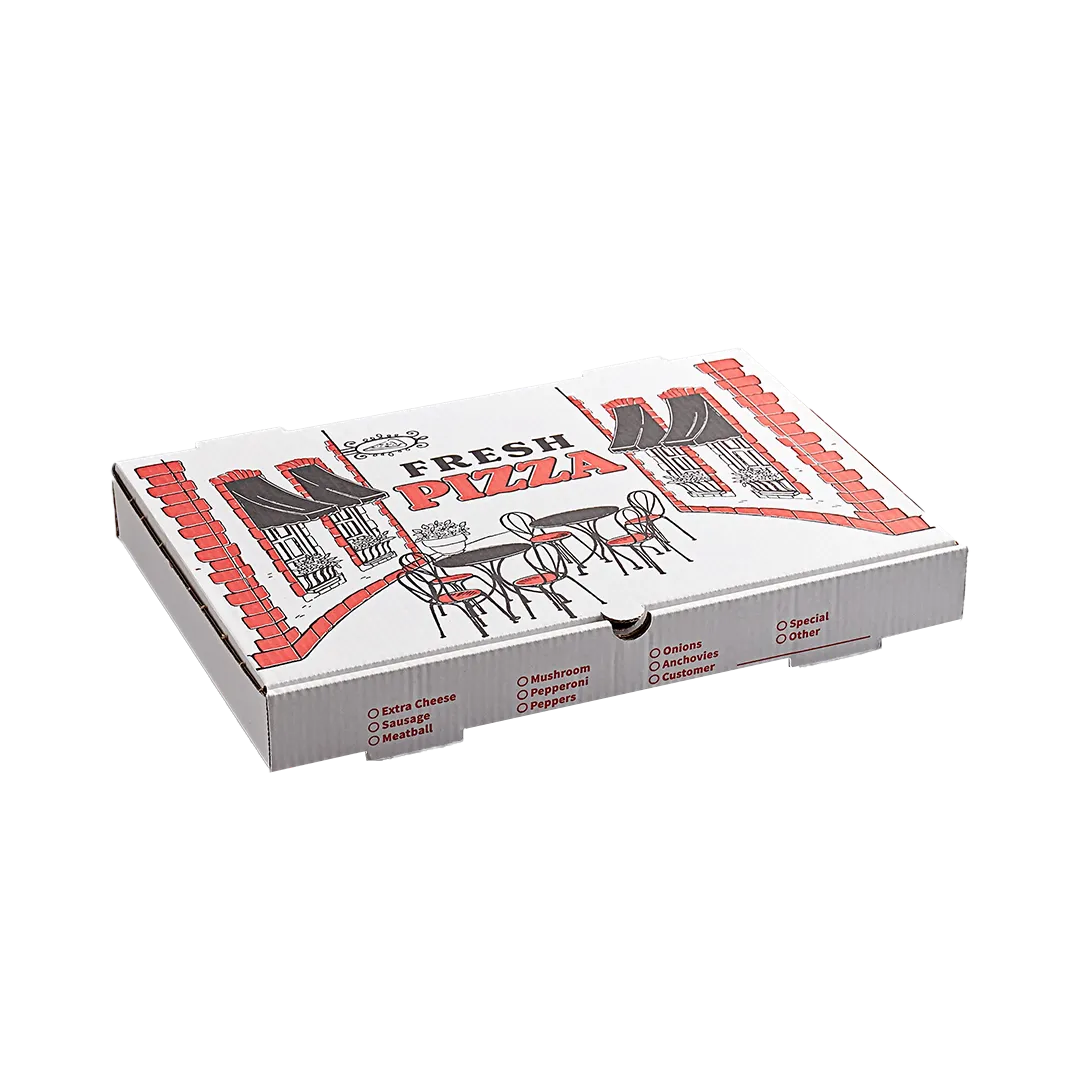 strong white pizza boxes