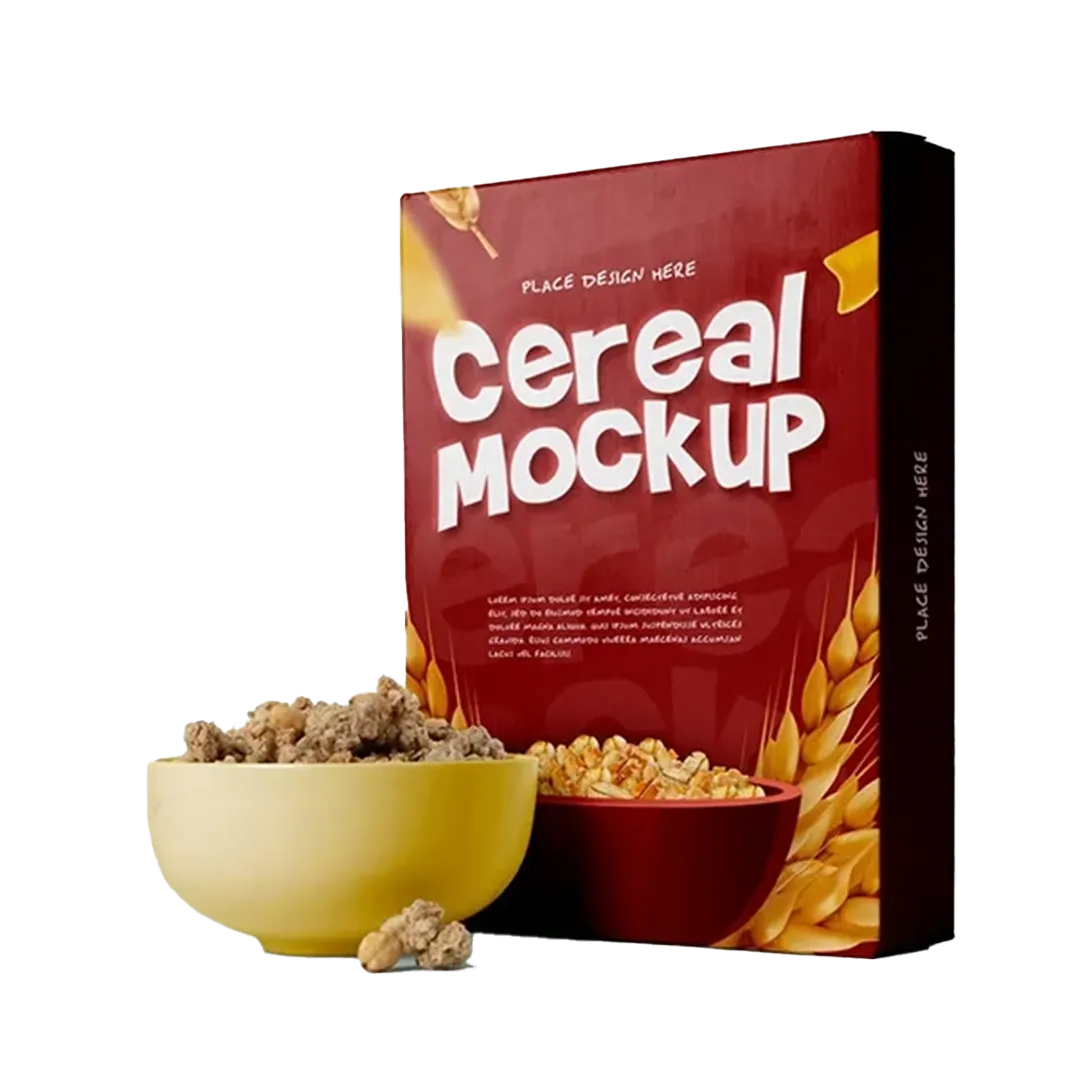 Cardboard cereal boxes empty