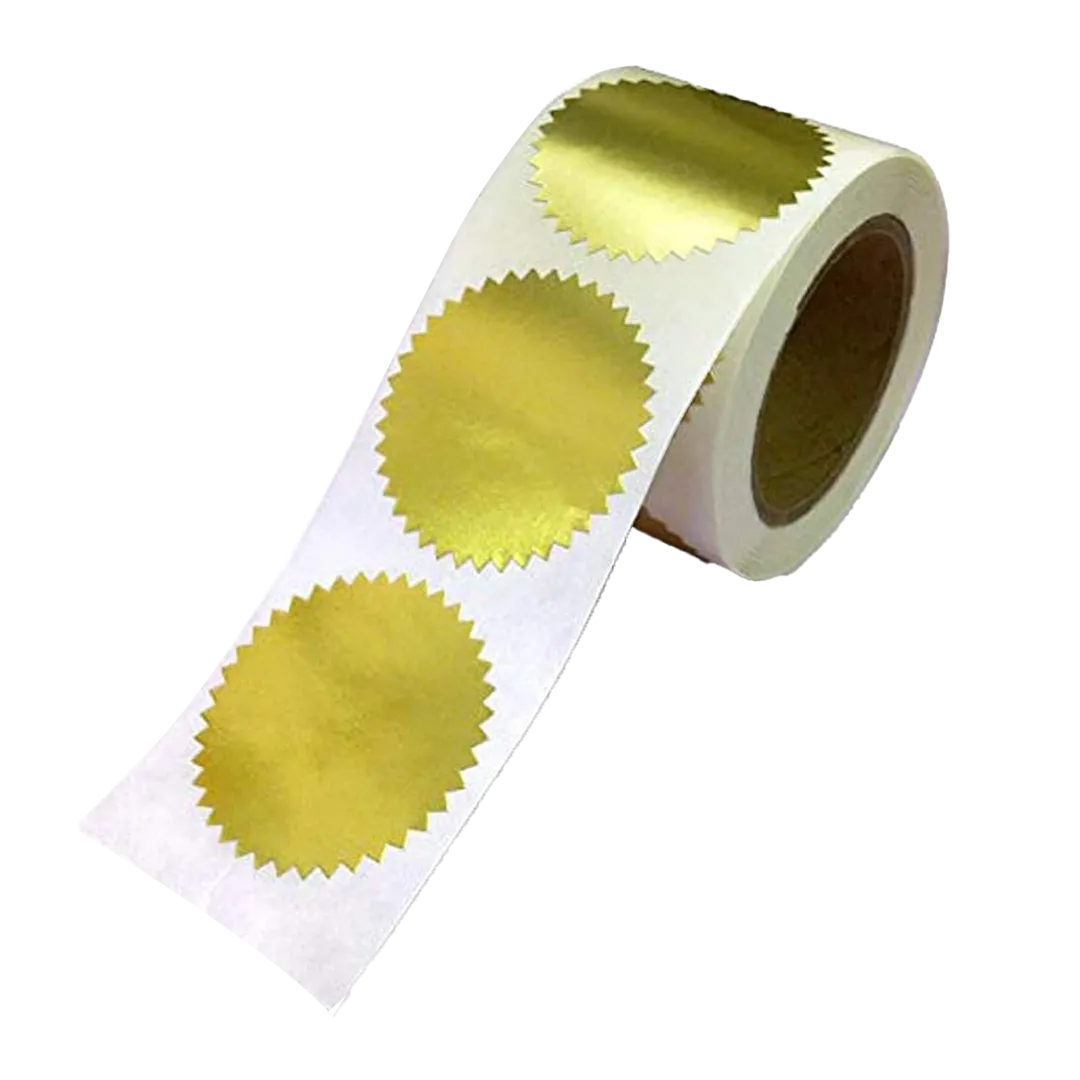 Embossed Gold Foil Stickers