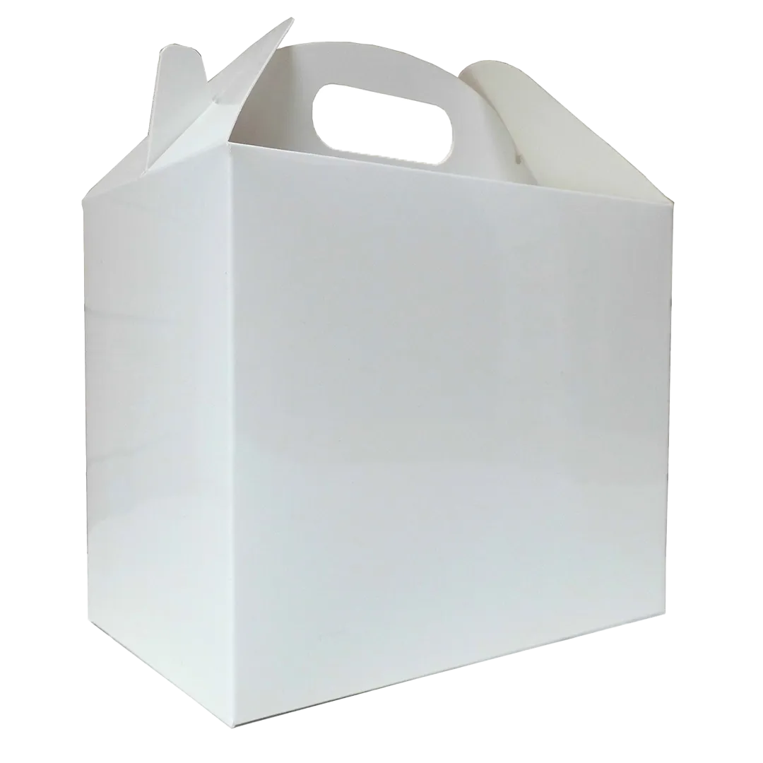 Shiny white gable boxes