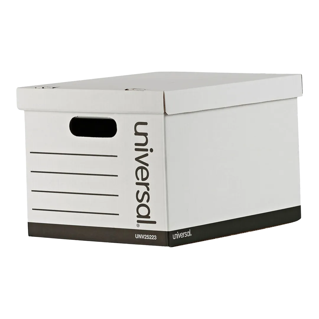 White Cardboard File Boxes