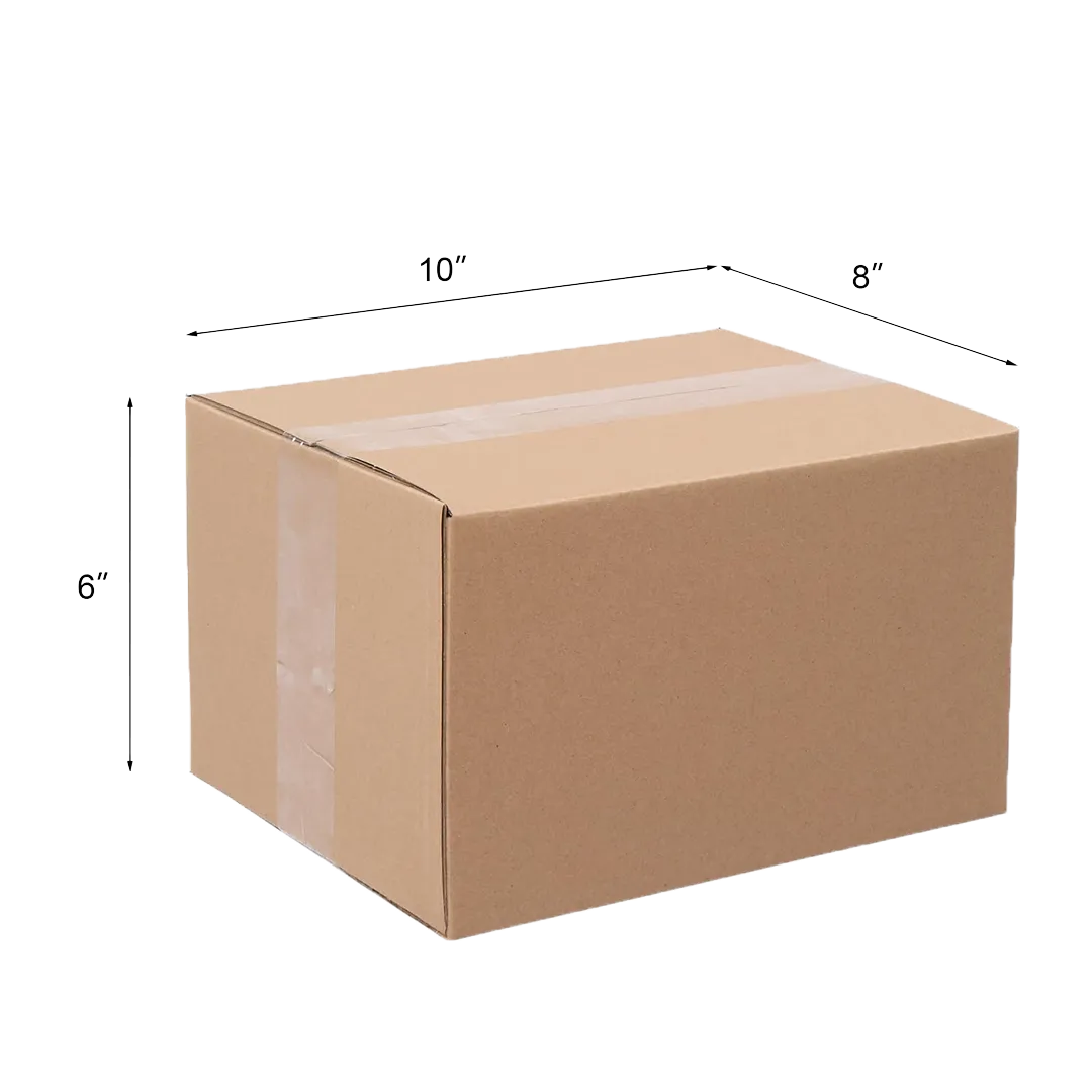 brown single wall boxes