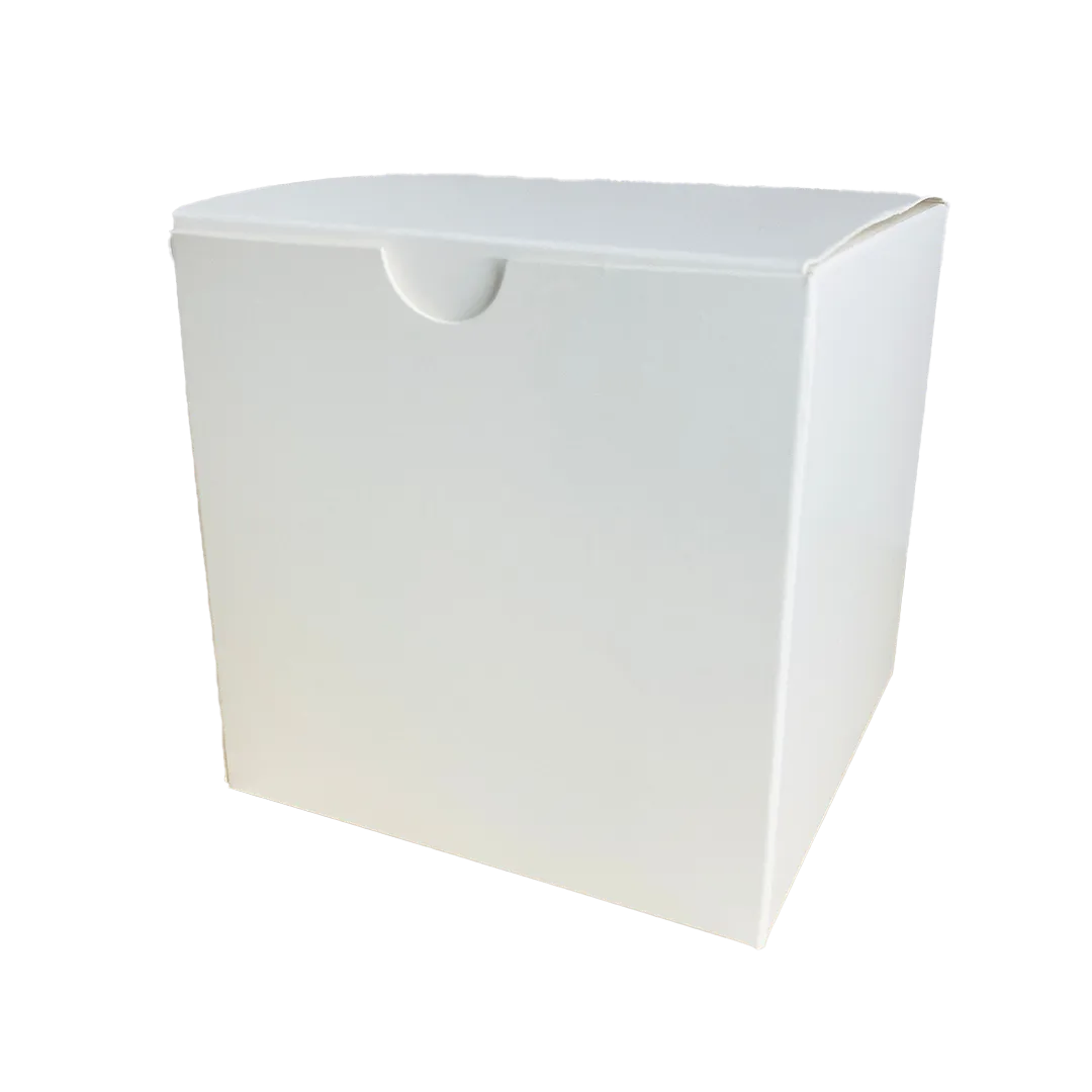 cubed white gloss box