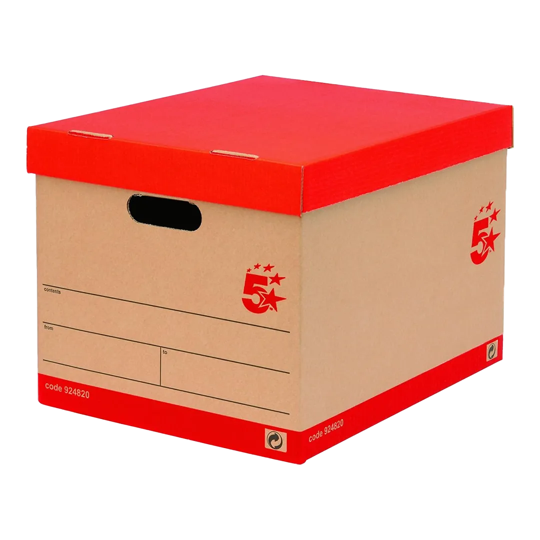 large cardboard storage boxes with lids