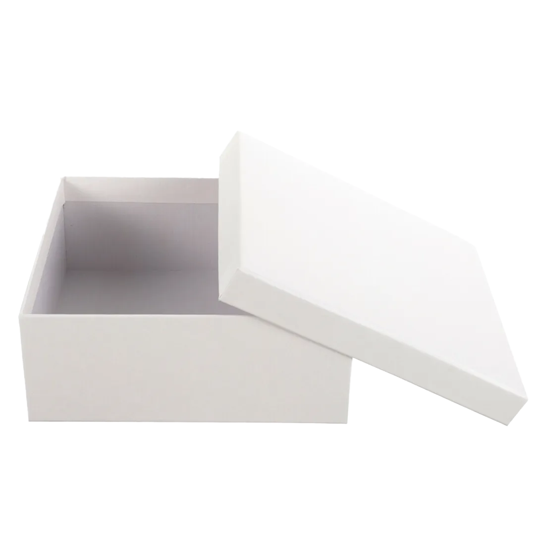 white gift box with lid