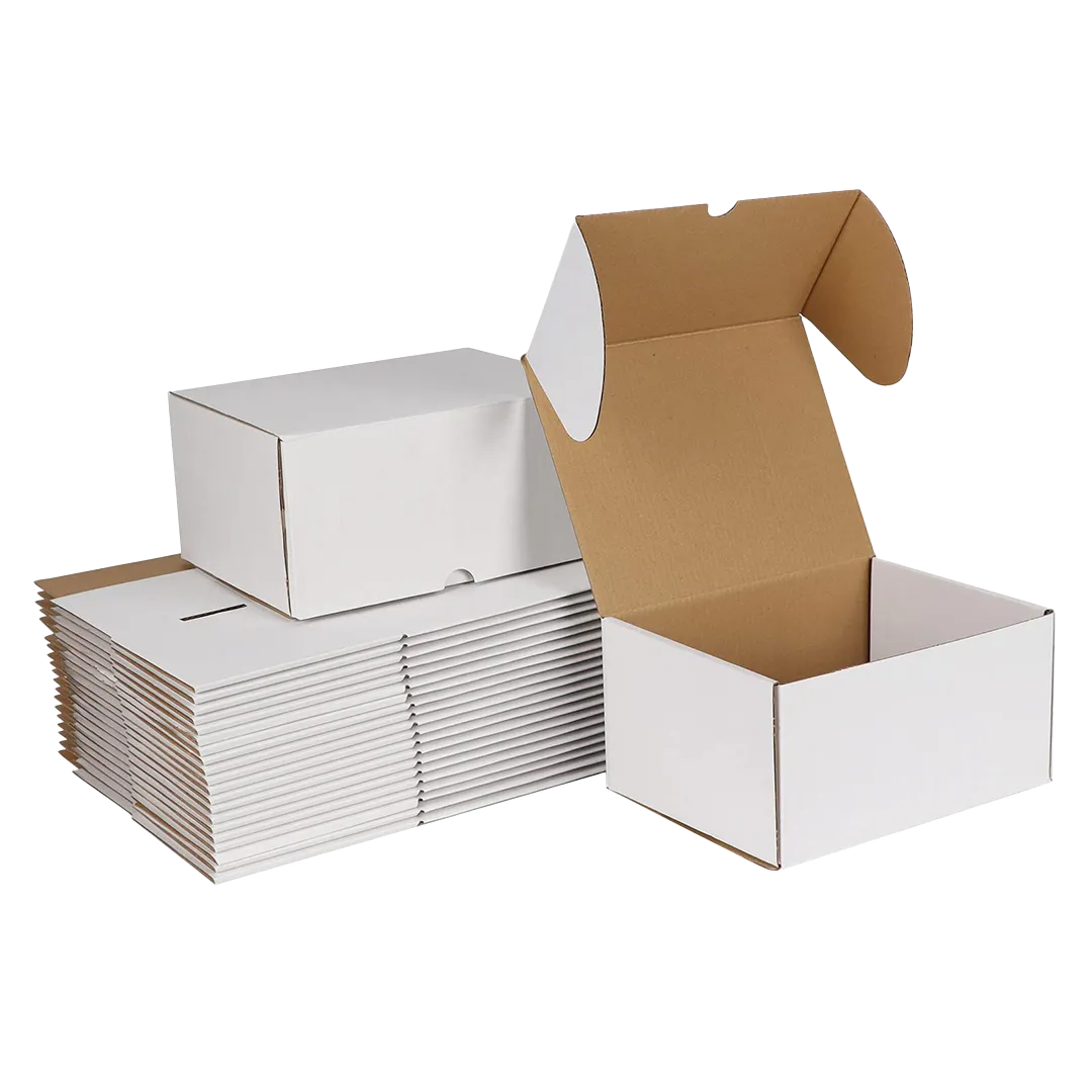 white postage boxes