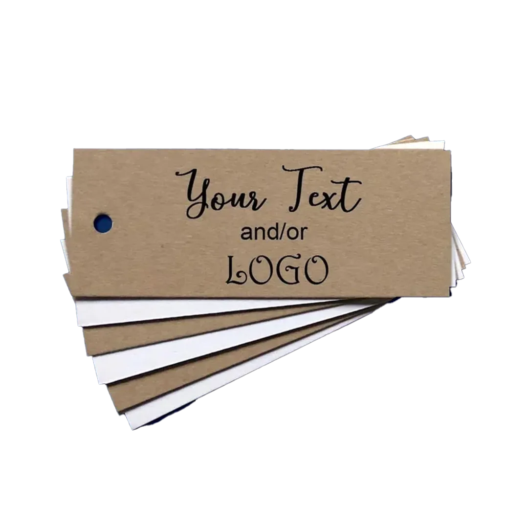 Custom printed rectangular swing tags