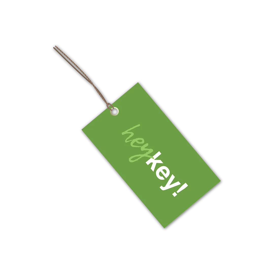 custom shape hang tags