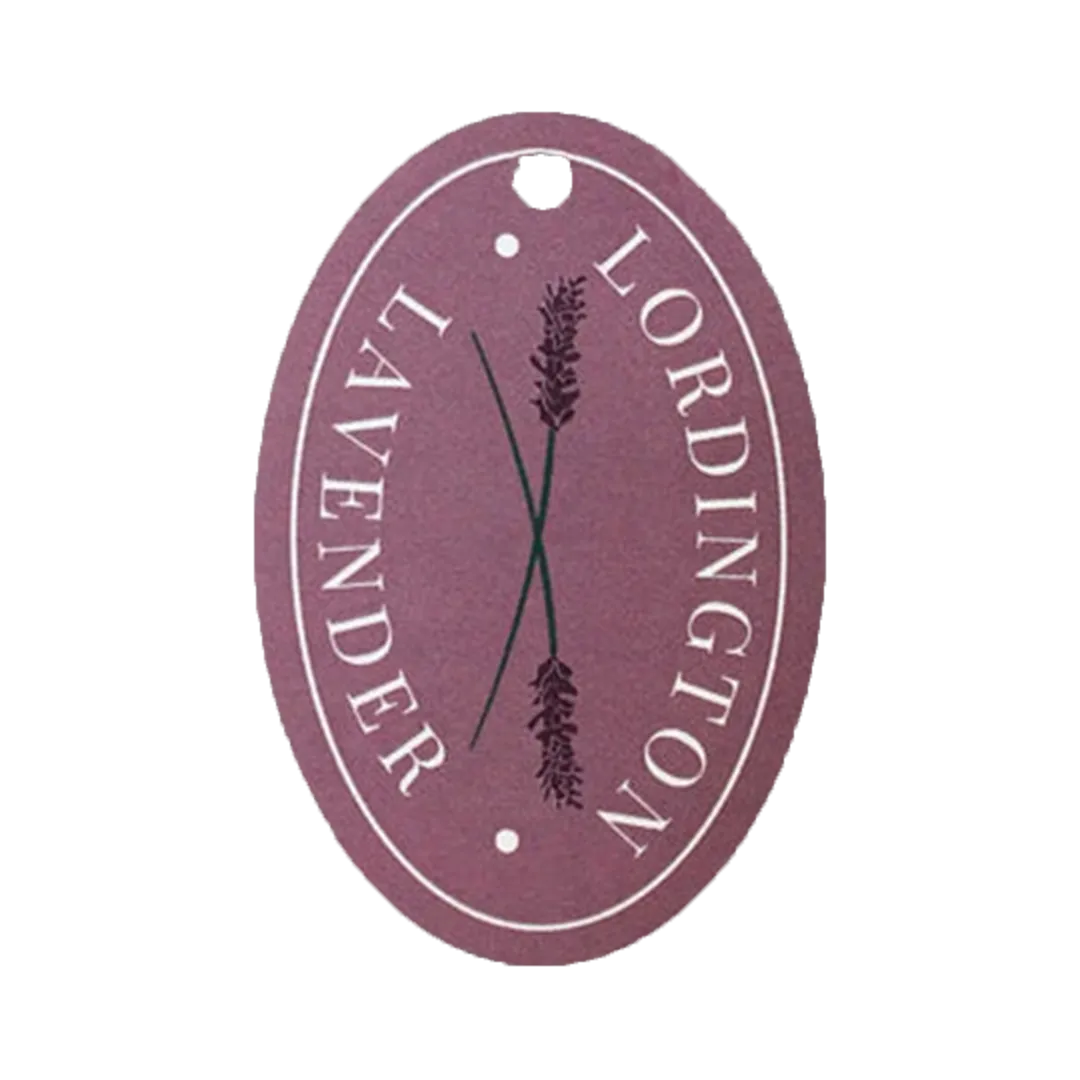 die cut bent oval tags
